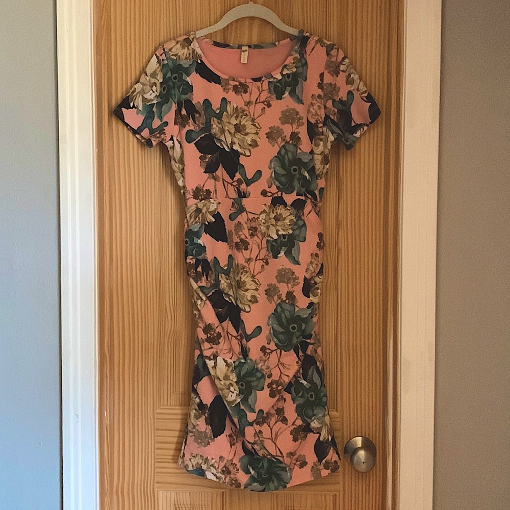 PinkBlush Floral Dress (Maternity)
